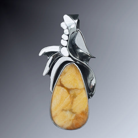 Jasper Silver Pendant
