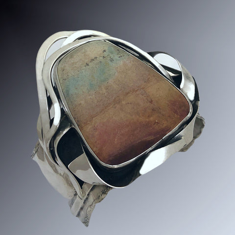 Desert Sand Jasper Silver Cuff