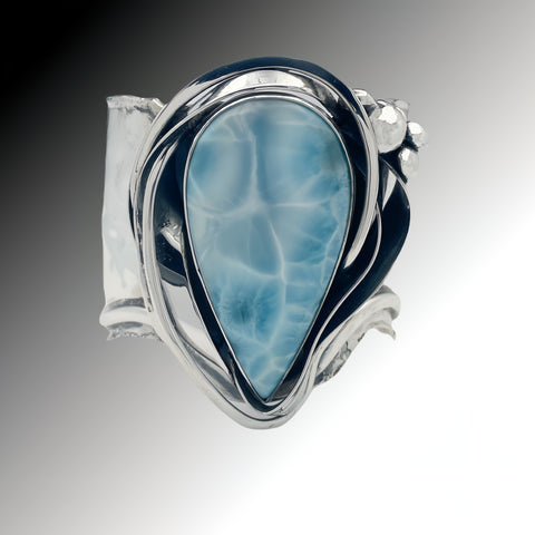 Larimar Silver Cuff Bracelet