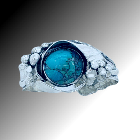 Turquoise Silver Cuff Bracelet