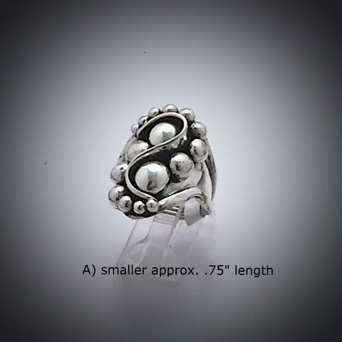 Silver "S" Saddle Ring