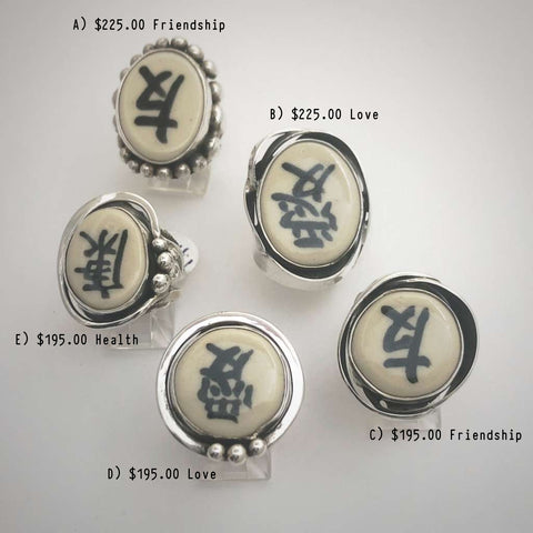 Well Being Silver Rings